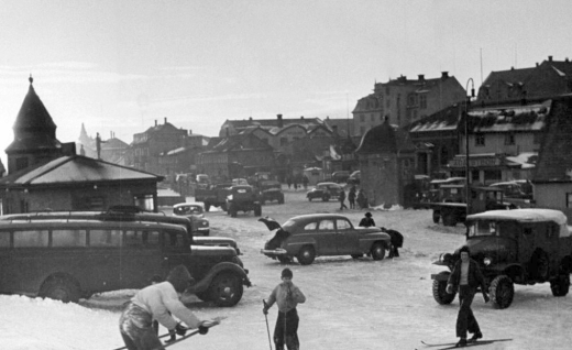 Lækjargata 1944, séð að norðan